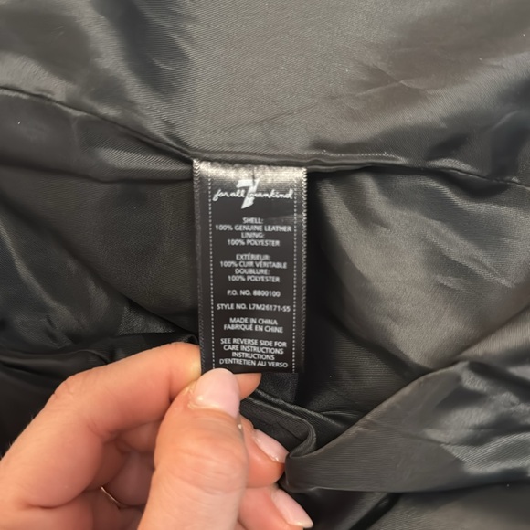 7 For All Mankind Leather Jacket - Picture 6 of 9
